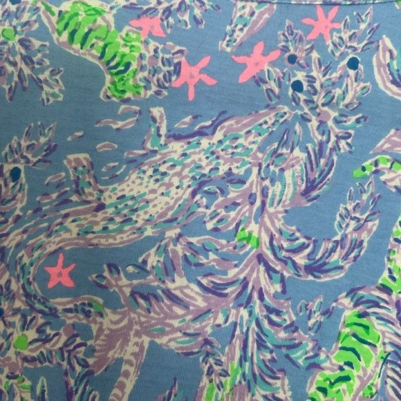 Adorable Lilly Pulitzer Cotton Sleeveless Tiered Dress Large - Picture 5 of 7